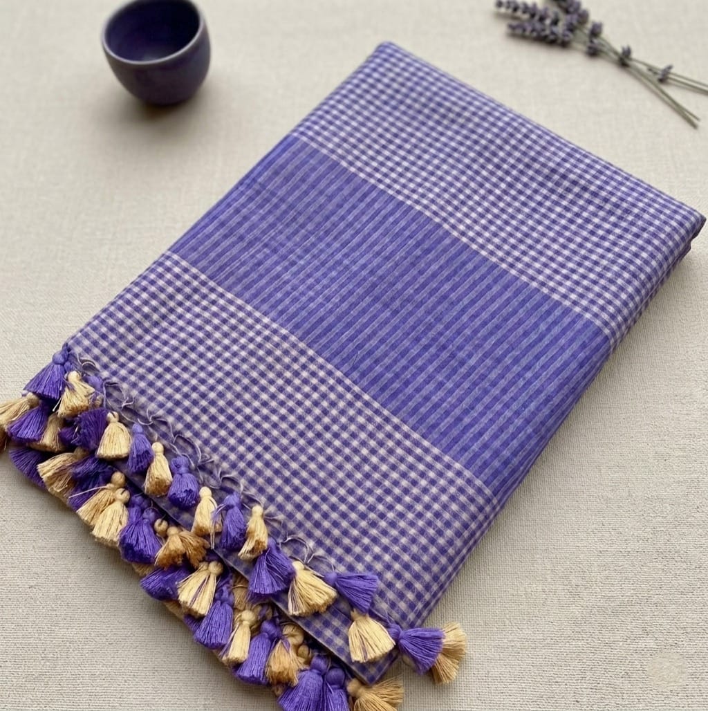 Neelambari Mul Cotton Saree
