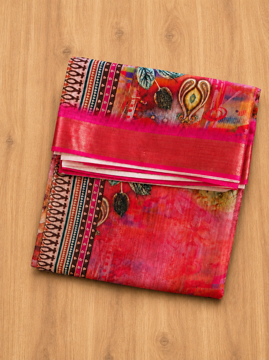 Chandra Semi Linen Saree