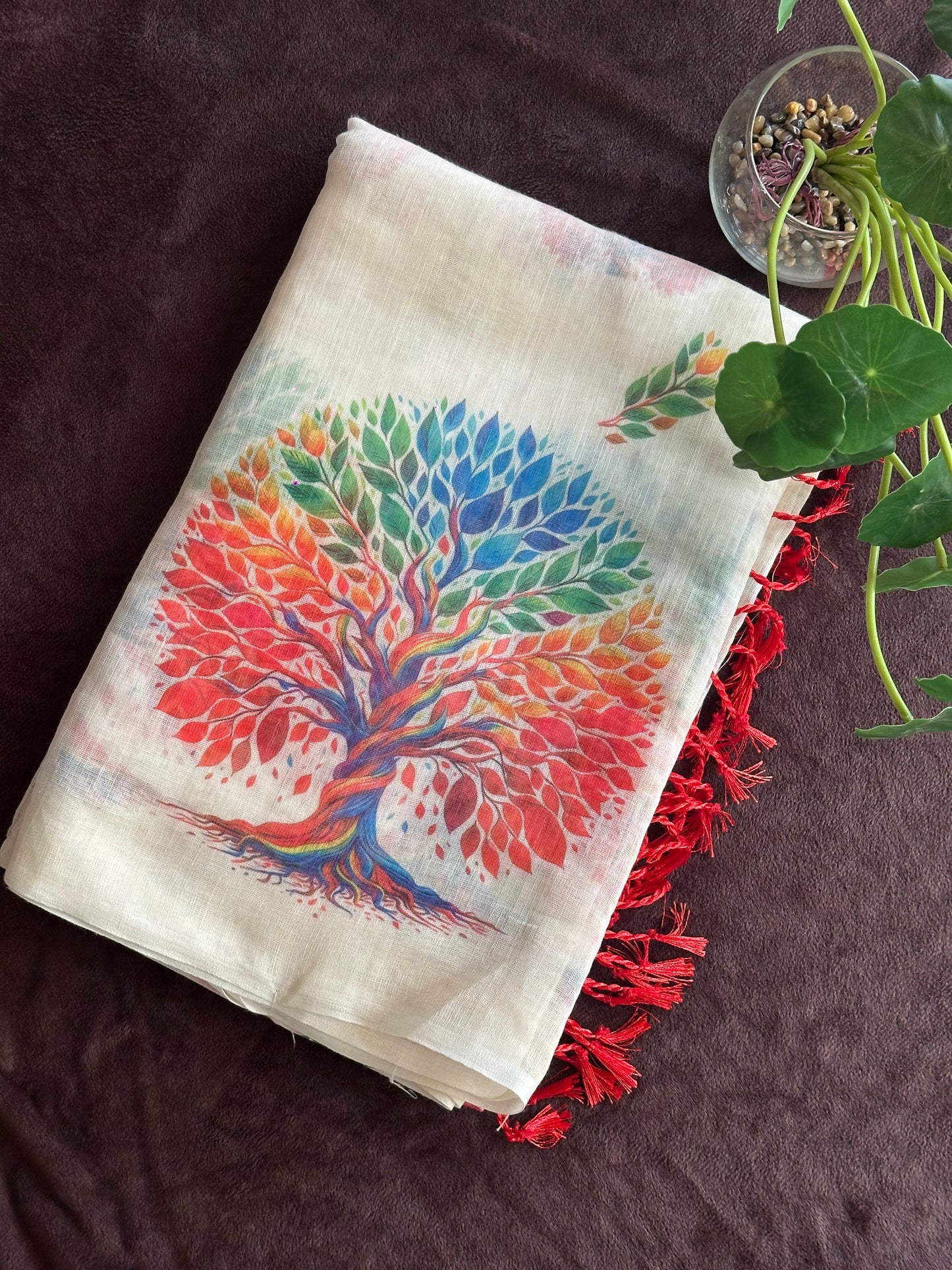 Mazhavil_Ice cream sarees-The Rainbow Tree_saree from thambai