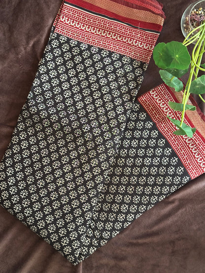 Ajrakh Print Saree from saree from thamba