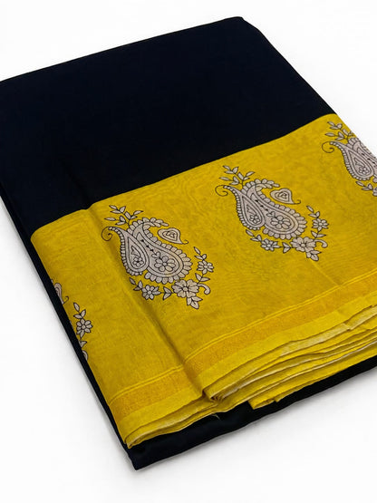 Sooryakanthi Linen Cotton Saree